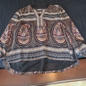 DANIEL RAINN, Wiley Split Neck Blouse, size XL